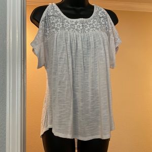 Lucky Brand cold shoulder top